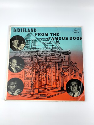 Santo Pecora Autograph Dixieland From The Famous Door G.H.B. RECORDS Signed