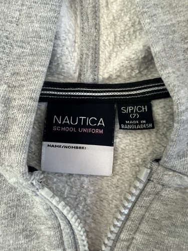 Nautica School Uniform Girl's Gray Hoodie Size 7 - Picture 5 of 5