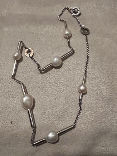 Pianegonda Necklace SS 18k gold Pearls from Flying Pearls Collection - Picture 4 of 9