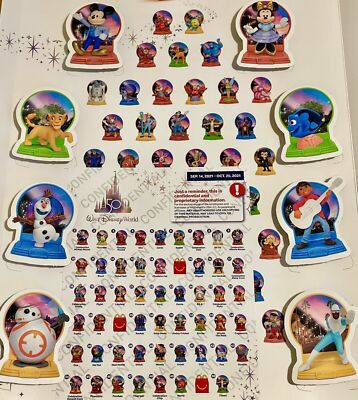 Disney's 50th Anniversary Disney World WDW HAPPY MEAL Toy McDonald's MCD NEW