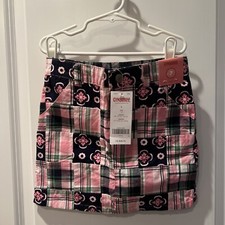 NWT Gymboree GIRLS 7 Skirt/Skort Smart Girls Rule Pink Plaid Patchwork Vintage