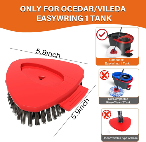Upgraded Spin Mop Replace Scrub Brush Compatible with O Cedar Easywring 1 Tank , - Picture 2 of 12