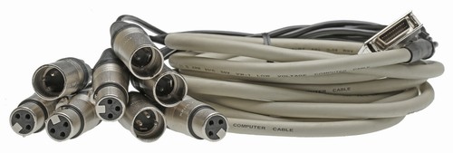 AudioScience ASI6644 AES Digital Audio XLR Breakout Cable HD26 4 Stereo Out 4 In - Picture 2 of 4