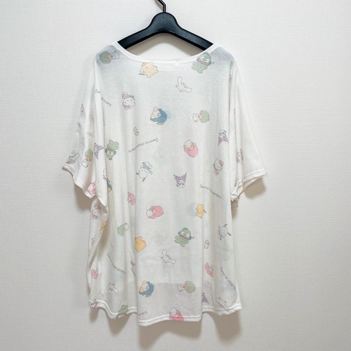 NWT Hello Kitty Kuromi Sanrio Characters T-Shirt 3L White Dolman Sleeve Kawaii - 第 2/12 張圖片