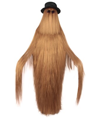 Cousin Itt inspiriert Perücke Kostüm Hut Brille adrette Kreatur Halloween Cosplay
