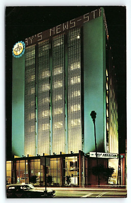 1960s MIAMI FLORIDA GULF AMERICAN BUILDING BISCAYNE BLVD UNPOSTED POSTCARD P5405