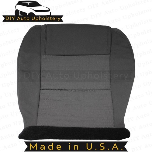 2005-2009 For Ford Mustang V6 Passenger Bottom Cloth Seat Cover Black - Picture 4 of 9