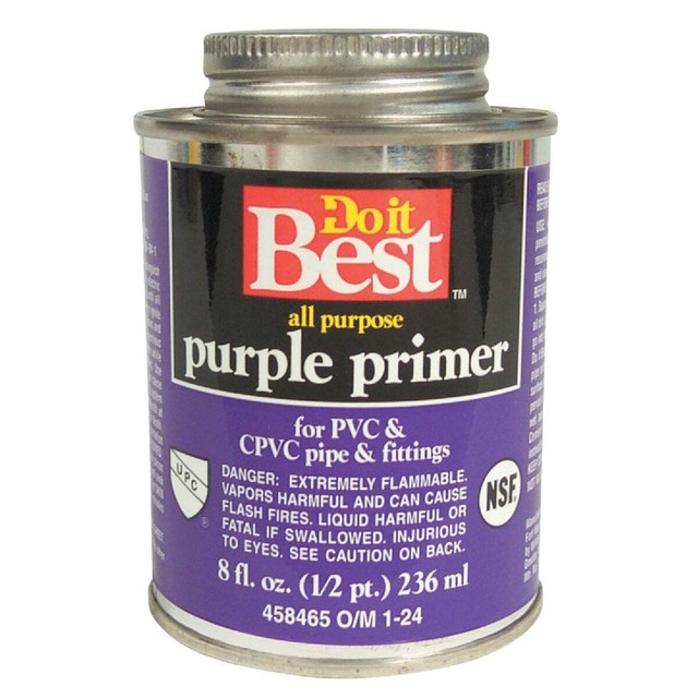 Do it Best 8 Oz. Purple Pipe and Fitting Primer for PVC/CPVC 019066 SIM Supply Do it Best 8 Oz. Purple Pipe and Fitting Primer for PVC/CPVC 019066 SIM Supply