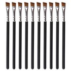10 Pcs Brow Blending Brush Cosmetic Brush Angled Brow Brush Eyebrow Applicator