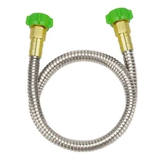 304 Stainless Steel 3ft Short Garden Hose with Female to Female Metal Connect...