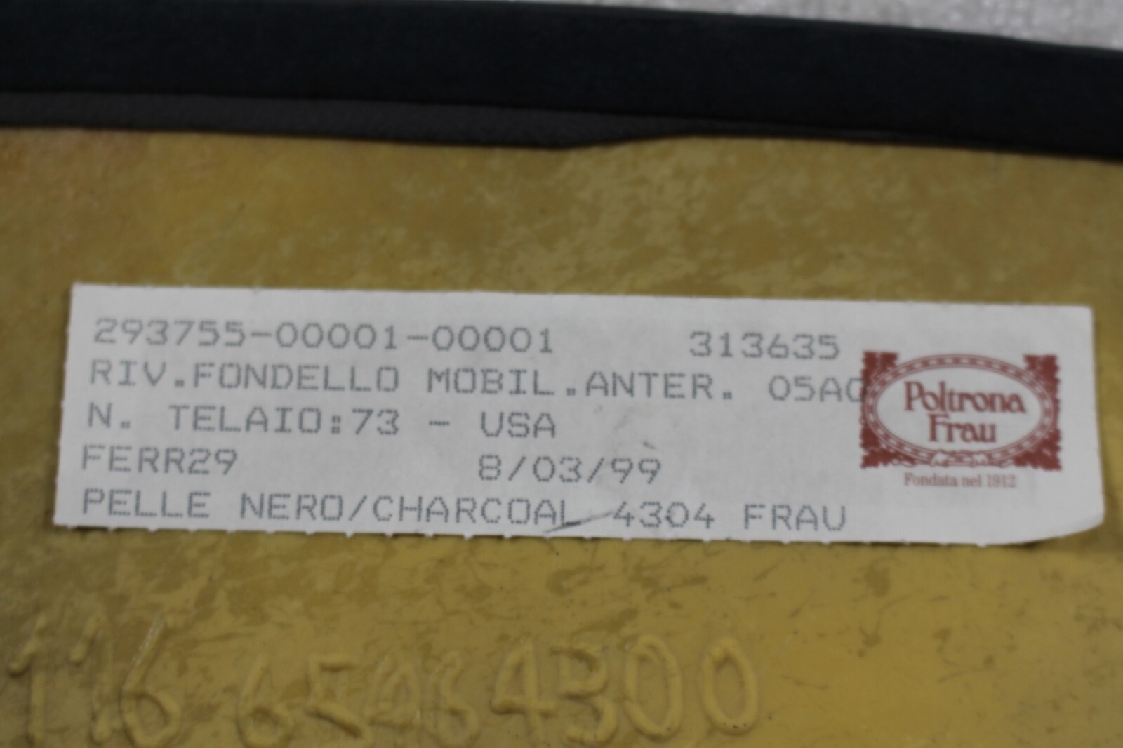 Ferrari 456, Center Console, Lower Trim Panel, Used, P/N 65288400