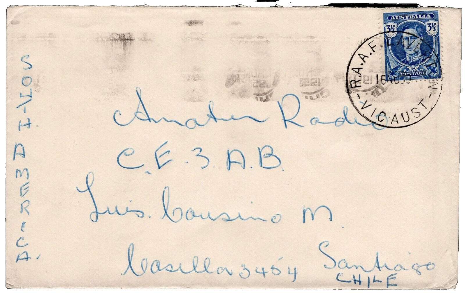 Pre-Decimal Cover Australian Stamps