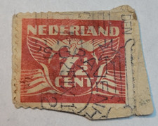 Nederland Postage ~ Daily 7½¢ Red Stamp ~ Posted/Used ~ c.1925