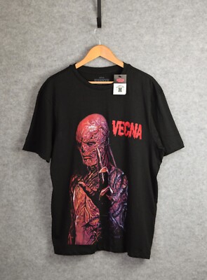 Netflix Stranger Things Vecna T-Shirt Primark Black Size 2XL