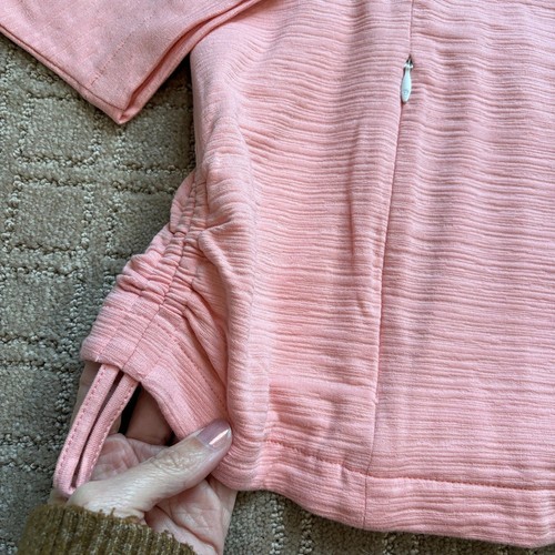 T By Talbots Sun Protection UPF 50 Women Sz 3X Full Zip Jacket Stretch Peach NWT - Picture 6 of 9