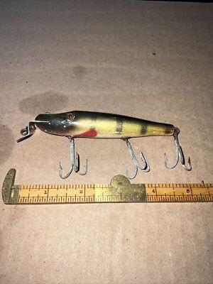 Vintage 1900s FISHING LURE CREEK CHUB Pikie GARRETT, IND 6" WOOD LURE  9-27-20 | eBay