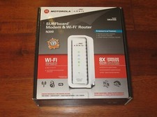 Motorola Arris SURFboard Modem  Wi-Fi Router N300 SBG6400 MINT