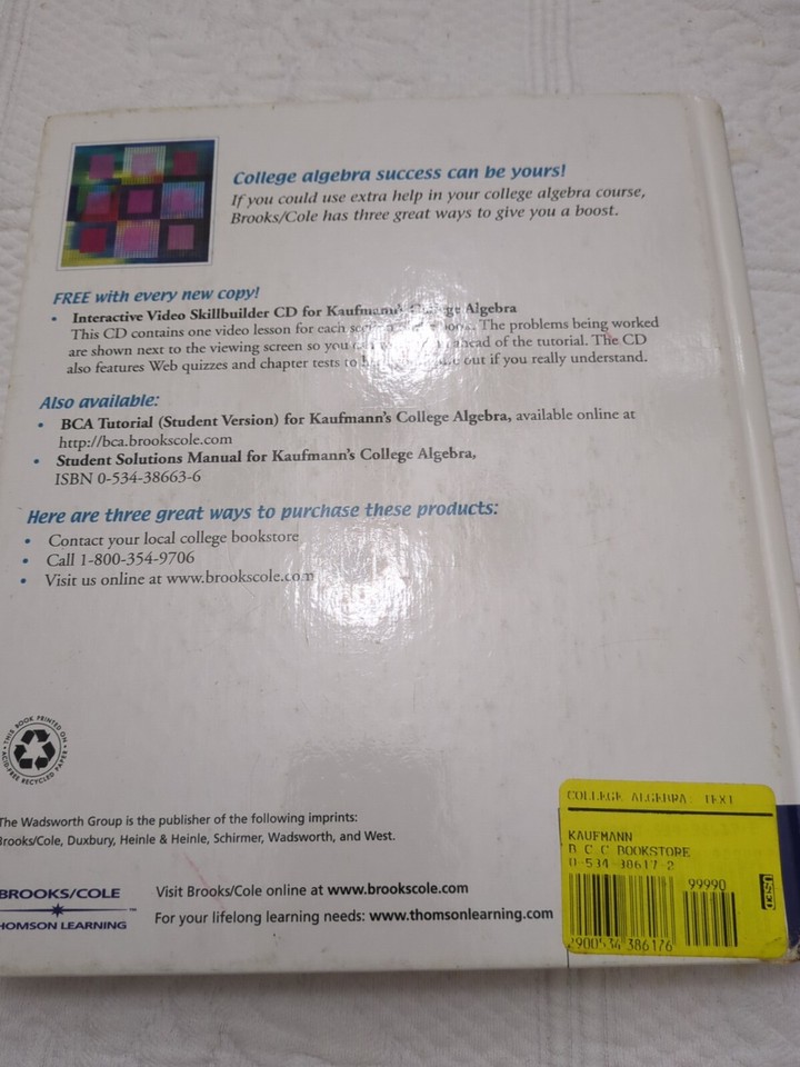Student Solutions Manual for Kaufmann's College Algebra 5th Edition ...