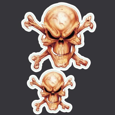 NEW LETHAL THREAT MR. BONES MINI DECAL STICKER 3''x4.75'' LT55037