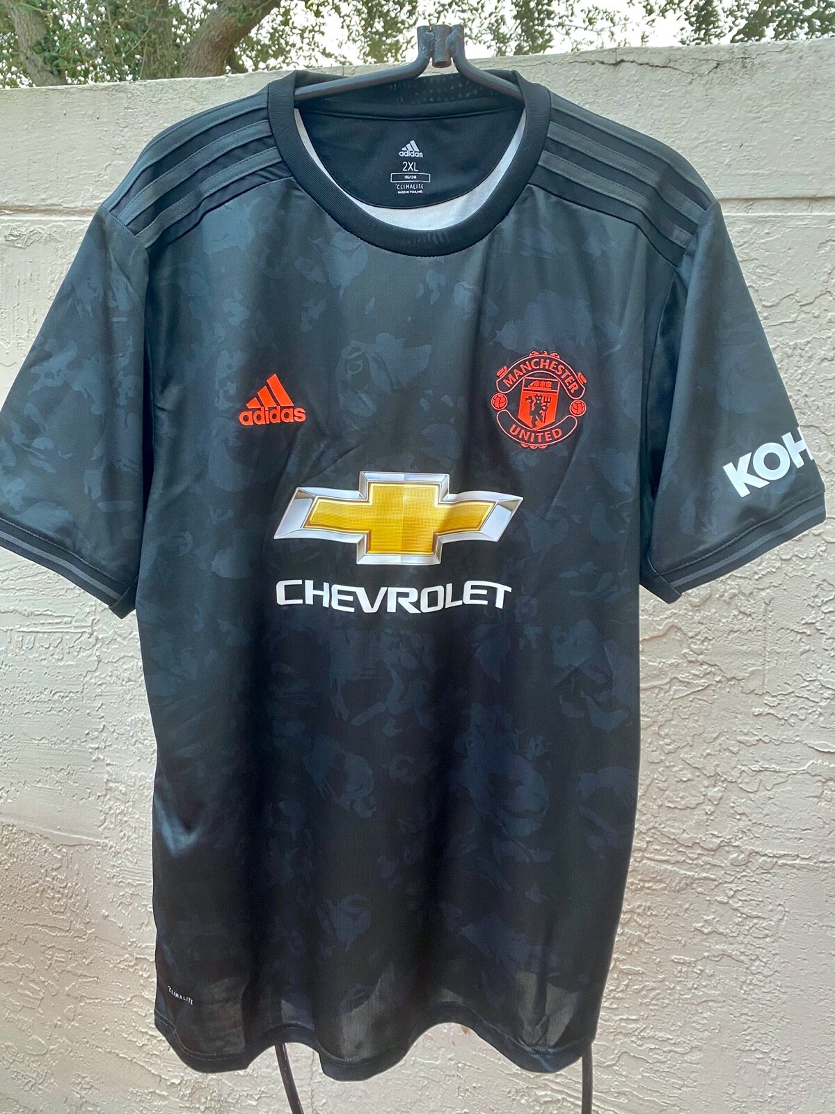MANCHESTER UNITED AWAY BLACK MENS CHEVROLET SOCCER JERSEY 100 YRS 1909-2019  2XL | eBay