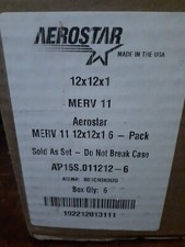 Aerostar 12x24x1 MERV 11 Furnace Air Filter, 6 Pack