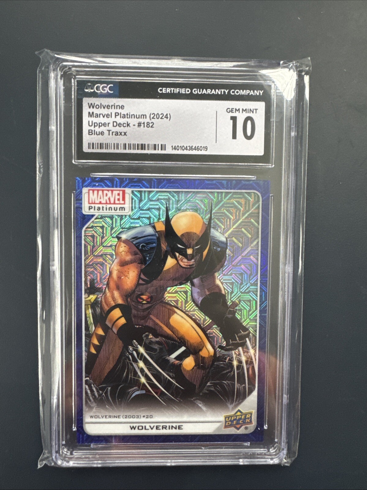 2023 Marvel Platinum Wolverine High Series Blue Traxx /499 Grade CGC 10 GEM MINT