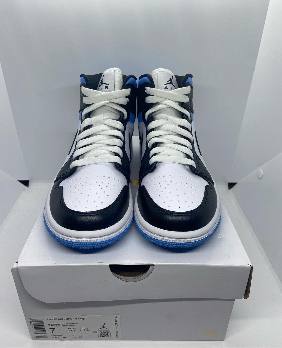 Nike Air Jordan 1 Mid University Blue (Womens) Size 7W / 5.5M