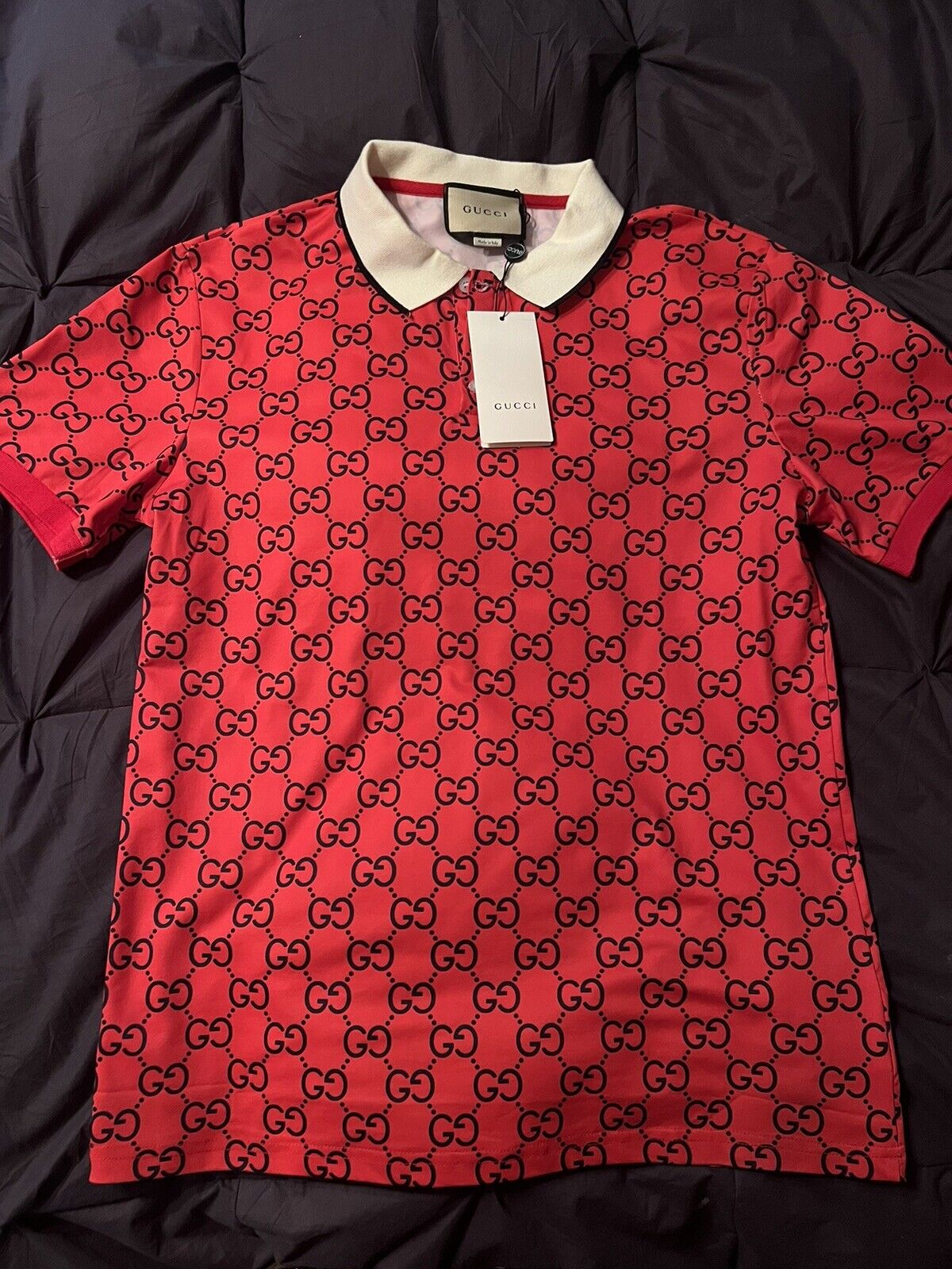 GUCCI “G” pattern polo shirts