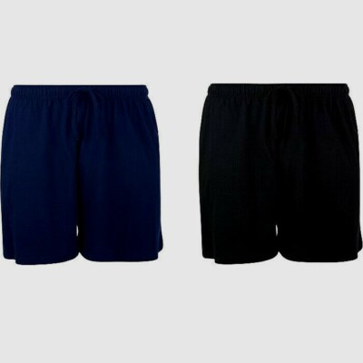 SPIONAGE PJ034 DOPPELPACK BAUMWOLLJERSEY SCHLAF-/LOUNGE-/PYJAMA SHORTS 2XL3XL4XL