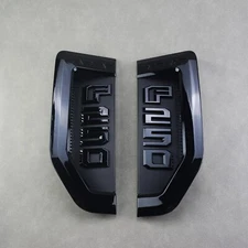 Pair Left & Right Side Door Badge For 2017-2022 F250 Lariat Emblem Black