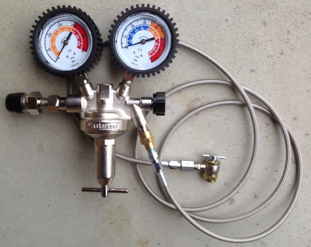 Shock Nitrogen regulator stainless line w/ no loss chuck 650 psi high pressure eBay