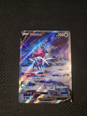 Pokemon Suicune V GG38/GG70 Crown Zenith: Galarian Gallery Holo NM