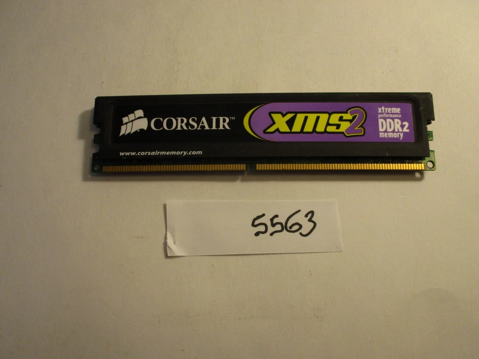 Corsair XMS2 CM2X2048-6400C5 2GB DDR2 800MHz PC2-6400 Desktop RAM Memory (5563) - Image 2 of 2