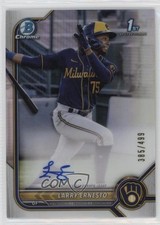 2022 Bowman Chrome Prospect Refractor 385/499 Larry Ernesto #CPA-LE Auto 0s55