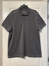 Eddie Bauer Men's Active Dark Gray Polo Shirt, Size XL