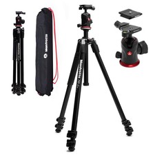 Manfrotto 290XTRA Aluminum Camera Tripod with 496 Ball Head 3 Segments, 4 Angles