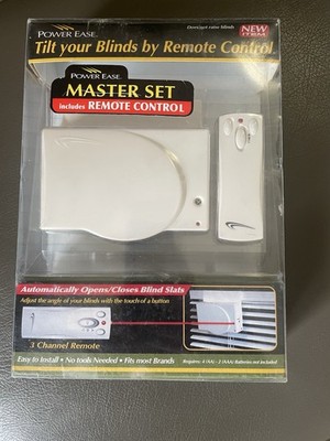 Power Ease Master Set Remote Control Blind Tilt Motor White Cordless