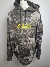 Cabelas Hunting Hoodie Sweatshirt Pullover 2xl Xxl Woodland Fishing 56 Chest Vgc