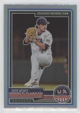 2023 Panini USA Baseball Stars & Stripes Silver Prizm Zach Agnos #61 v1x