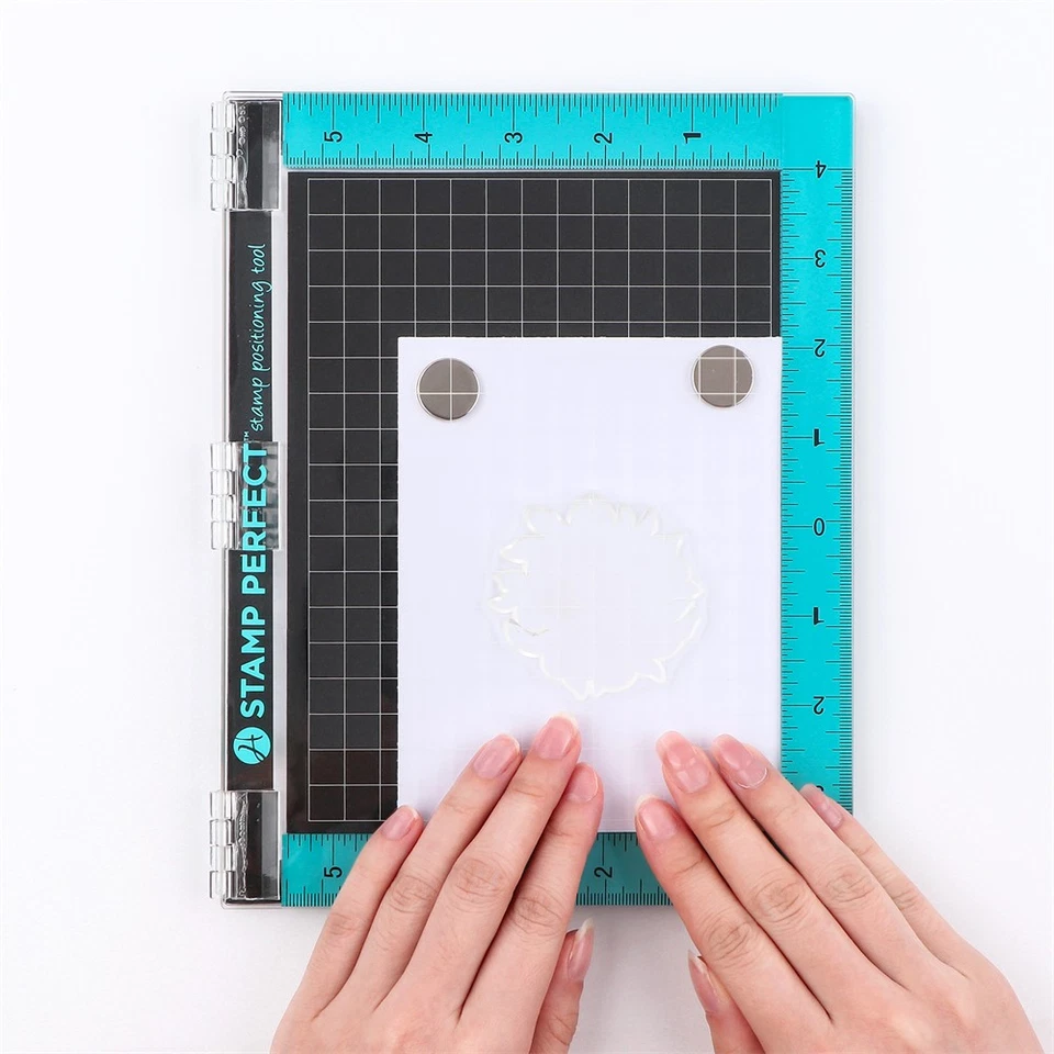 Stamping Tool Hinged Stamping Platform Stamp Positioner For Clear Stamps Craft - Image 2 of 4