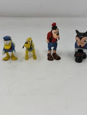 Vintage Walt Disney Productions PVC Figures Lot Pluto Donald Goofy Mickey Marx
