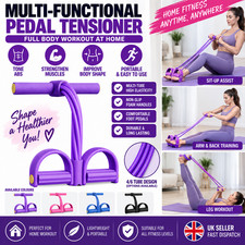 4/6 Tube Resistance Bands Pedal Pull Rope Sit Up Yoga Fitness Home Gym Exercise