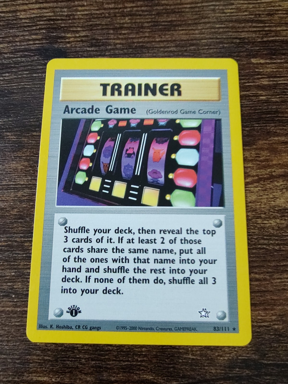 Pokemon Neo Genesis 1st Edition Arcade Game 83/111 Non Holo NM-MINT