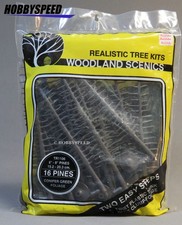 WOODLAND SCENICS TR1106 16 PINES CONIFER GREEN FOLIAGE 6-8" train WDS1106 NEW