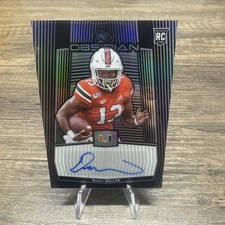2020 Panini Obsidian Draft Picks 82/99 DeeJay Dallas #64 Rookie Auto RC