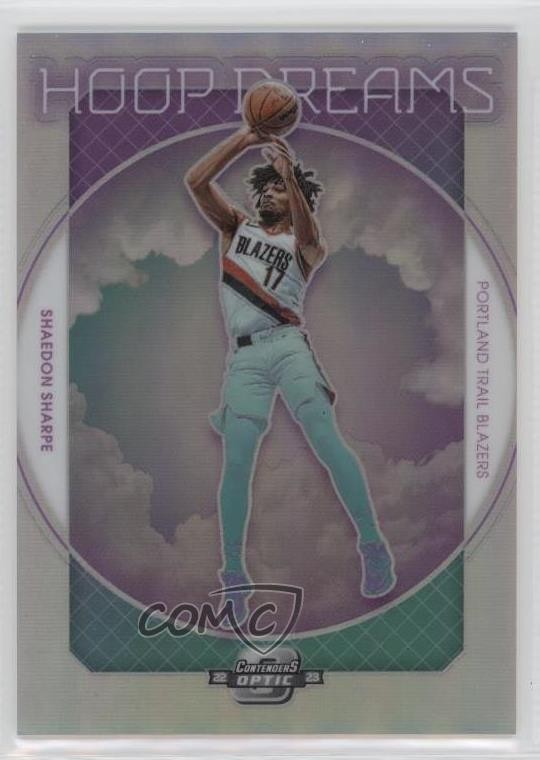 2022-23 Panini Contenders Optic Hoop Dreams Shaedon Sharpe #21 Rookie RC