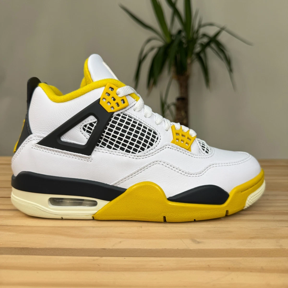 Jordan 4 Retro Vivid Sulfur W for sale | eBay