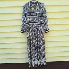 Diandian Dudi Womens Maxi Dress Size XXL Spell Out Peasant Rockabilly Artsy 