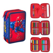 Spiderman Gefülltes Etui 44 Teile Mäppchen ...