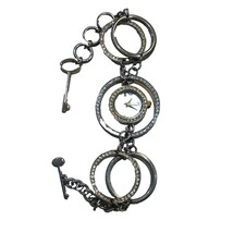 Women's rhinestone watch - silver finish fashion dressy/casual wear